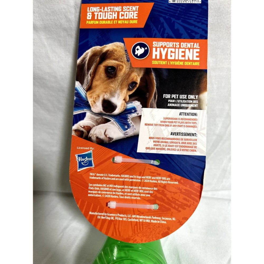 NERF Dog Scentology Beef Scent Toy Green NWT - Picture 4 of 4